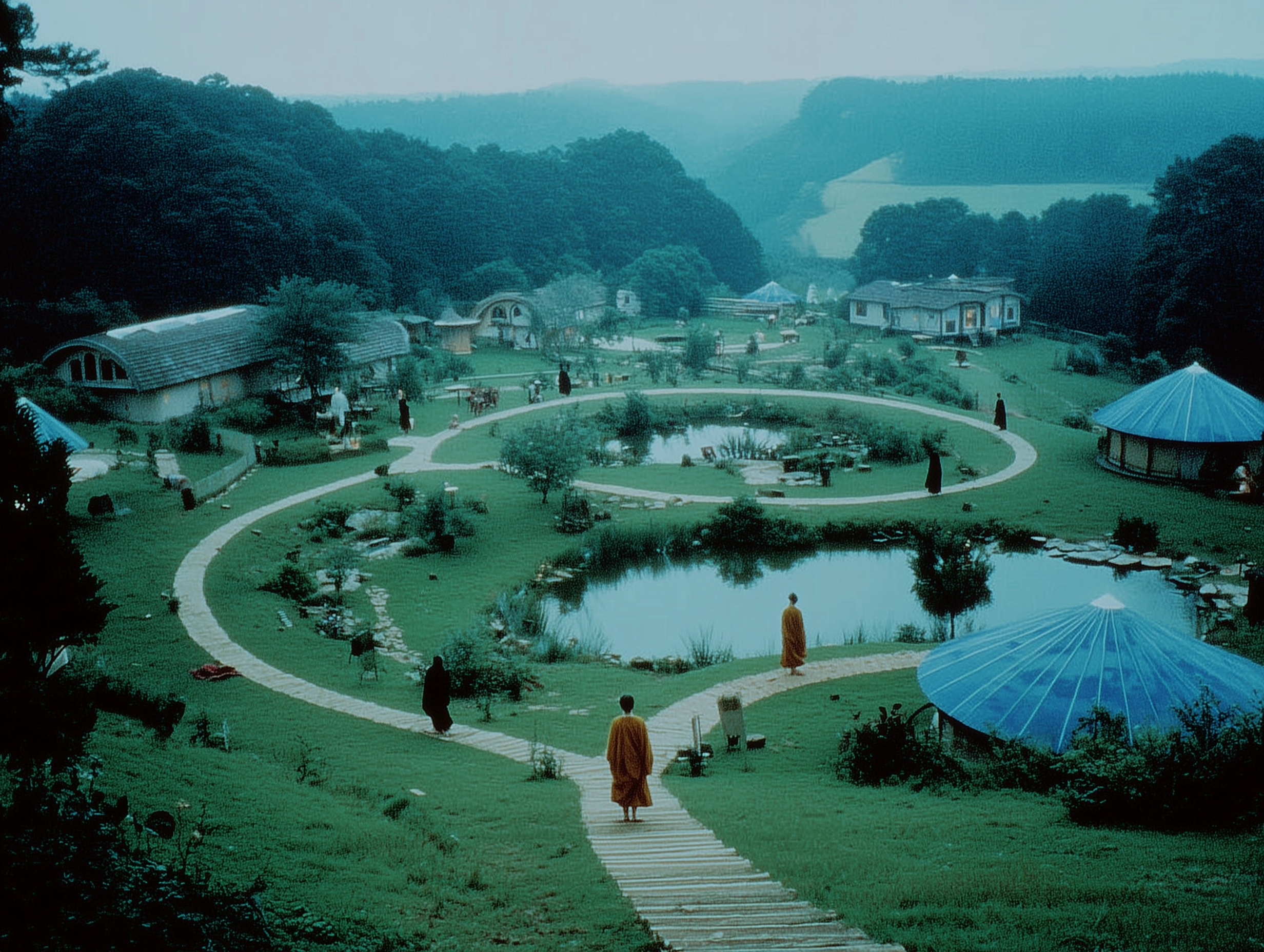 Wide landscape of the land
